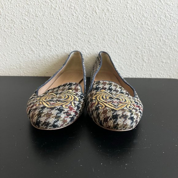 J. Crew Shoes J Crew Womens Sophie Heart Embroidered Loafers Shoes